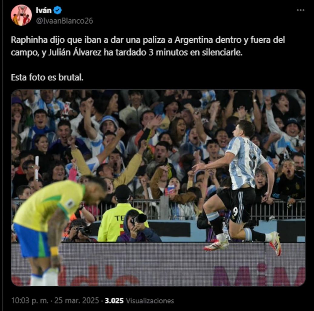 Estallaron los memes tras la paliza de la Selección Argentina a Brasil