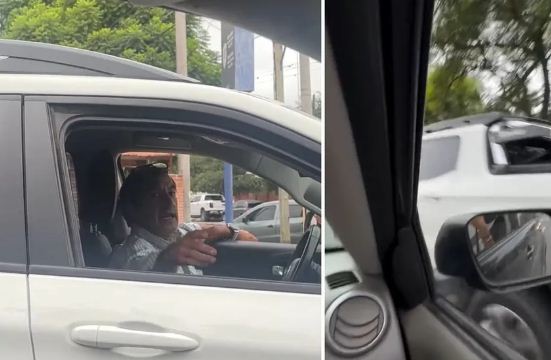VIDEO. Le reclamaron por tirar basura desde su camioneta y los chocó intencionalmente