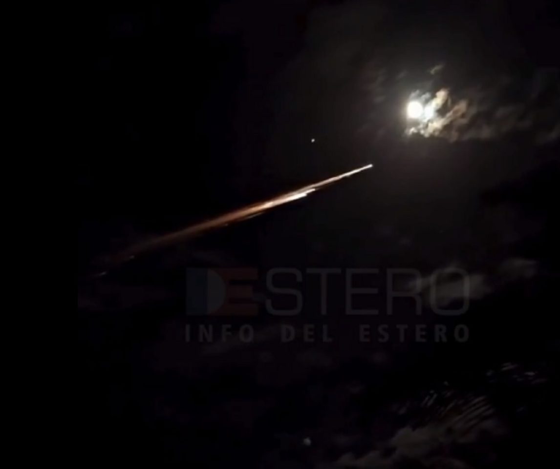 VIDEO | Tintina: misterioso “tren de luces” causó intriga entre los vecinos