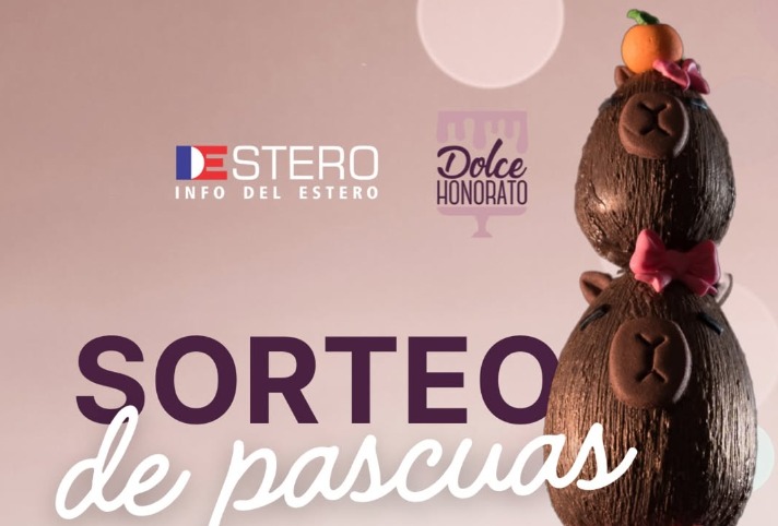 SÚPER SORTEO: estas pascuas Info del Estero te regala un Capibara Tótem de Dolce Honorato