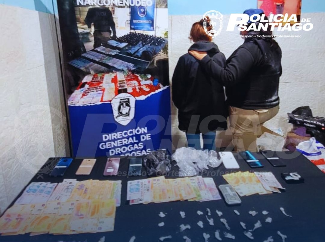 Añatuya: Desbarataron un punto de venta de drogas y detuvieron a una mujer en el B° La Merced