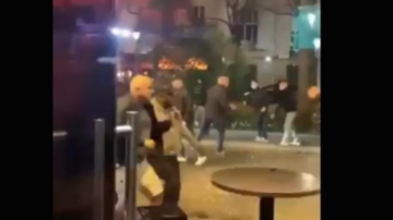 VIDEO | Previa caliente: los hinchas de PSG y Aston Villa se agarron a golpes
