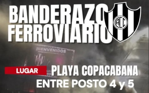 Hinchas de Central Córdoba organizan un banderazo ferroviario en la previa del choque con Flamengo