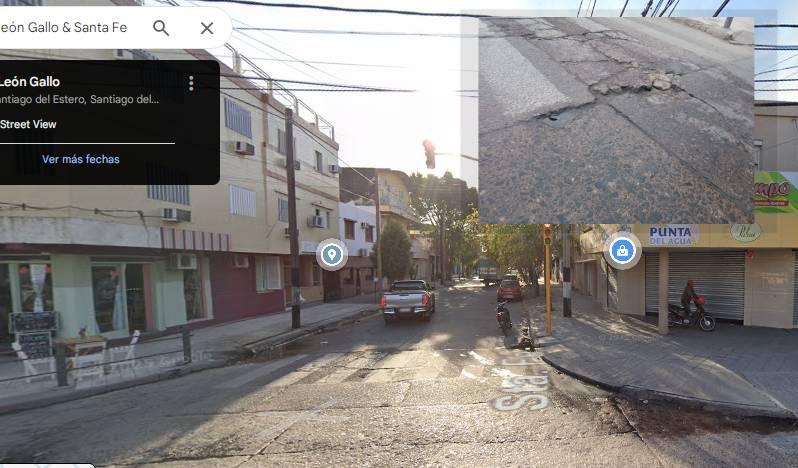 El bache de la Santa Fe casi Pedro León Gallo que preocupa a conductores