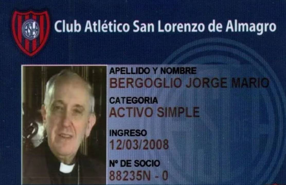 La llamativa coincidencia entre la hora de la muerte del Papa y su número de socio de San Lorenzo