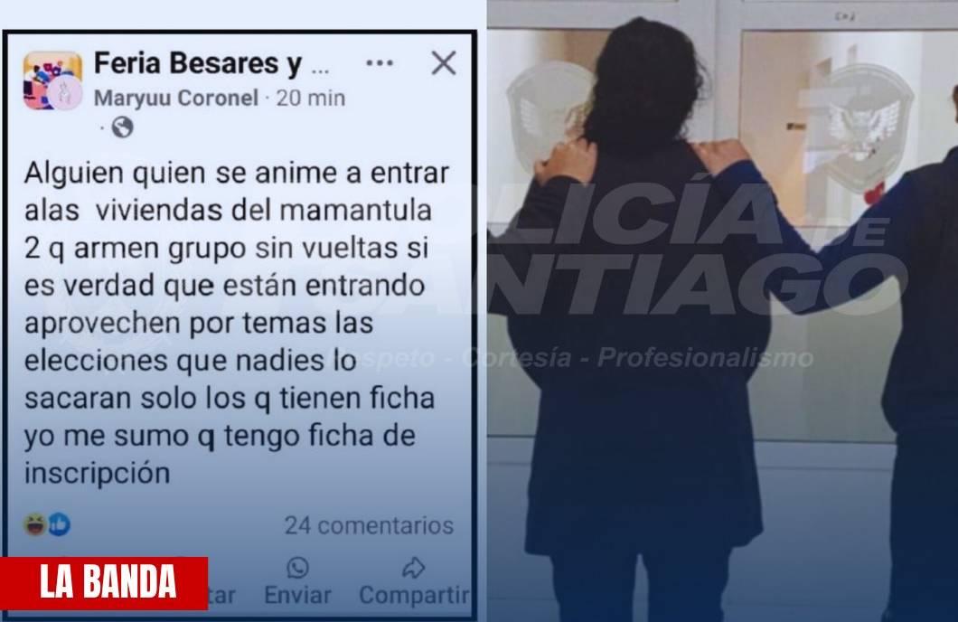 Mujer cayó presa por instigar en Facebook a usurpar viviendas del barrio Mama Antula 2