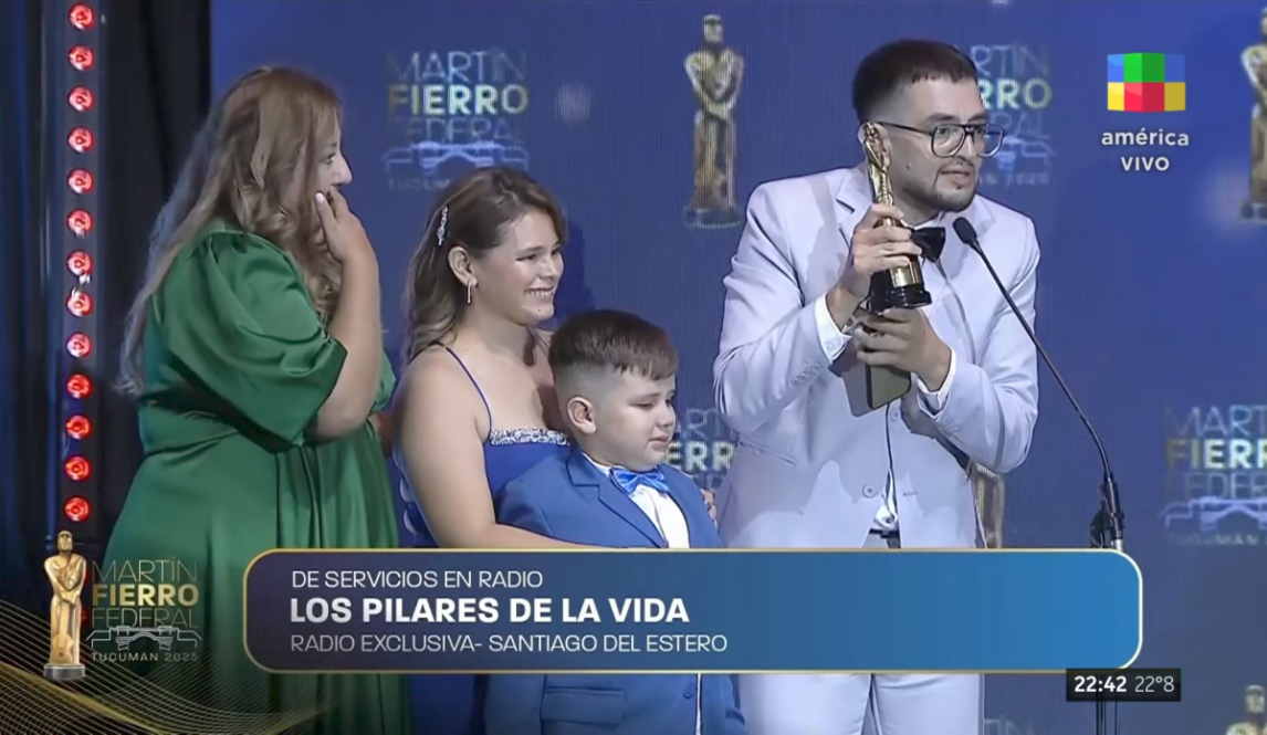 El programa santiagueño “Los pilares de la vida” obtuvo un Martín Fierro Federal