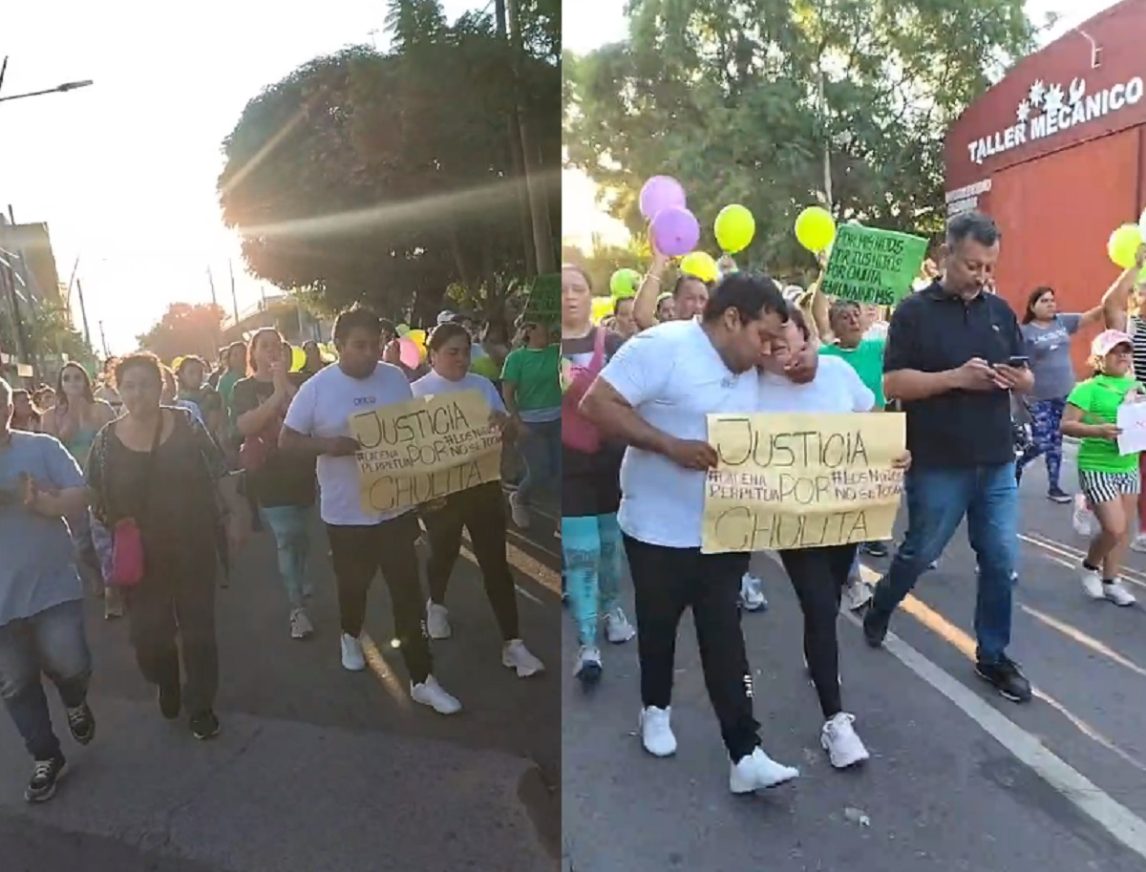Padres de la niña abusada por el DJ en un velorio encabezaron una marcha para pedir justicia