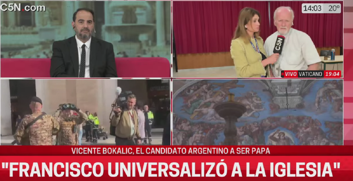 “La iglesia no es de un continente, ni un país, es de todos”, Vicente Bokalic