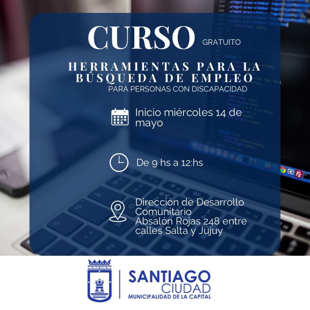 Se dictará un curso para la búsqueda de empleo destinado a personas con discapacidad