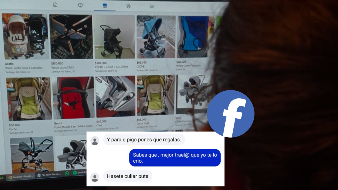 “Traelo que te lo crío”: ofreció un cochecito en Facebook y recibió insultos, pedidos y reclamos
