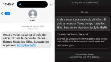 “Andá a votar, levantá el c… del sillón”: el polémico SMS que recibieron miles de porteños