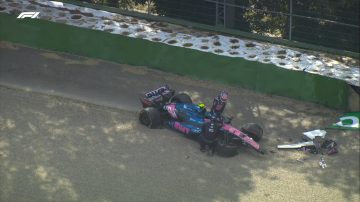 Colapinto destruyó su auto en la Qualy 1 y no podrá correr la Q2