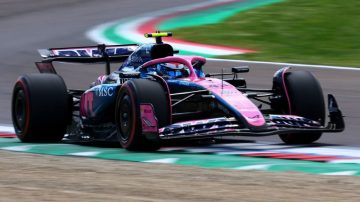 Colapinto sale a la pista para la prueba libre 3 y se prepara para la Qualy