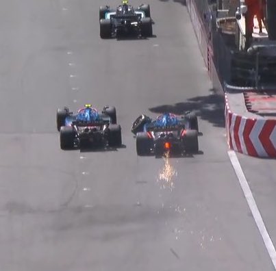 GP de Mónaco: Casi chocan a Colapinto