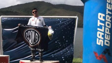 El nadador santiagueño Maximiliano Galarraga se destacó en aguas abiertas y frías de Salta