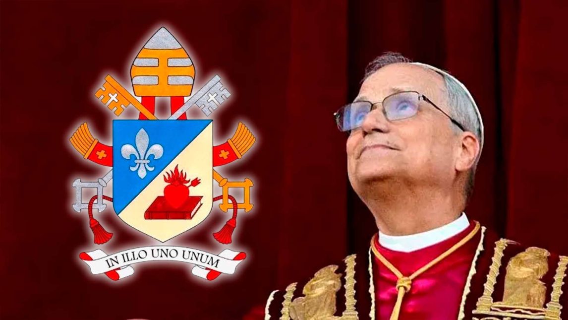 Publican imagen del escudo del Papa León XIV: Eligió el mismo que en su obispado en Chiclayo