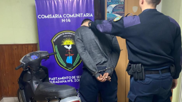 Un hombre con pedido de detención fue capturado con una moto robada en La Banda