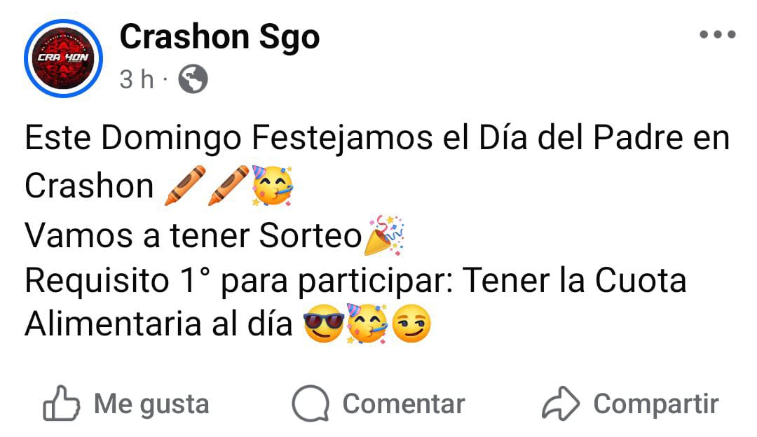 Un boliche organiza un sorteo por el Día del Padre con un particular requisito: la cuota alimentaria al día