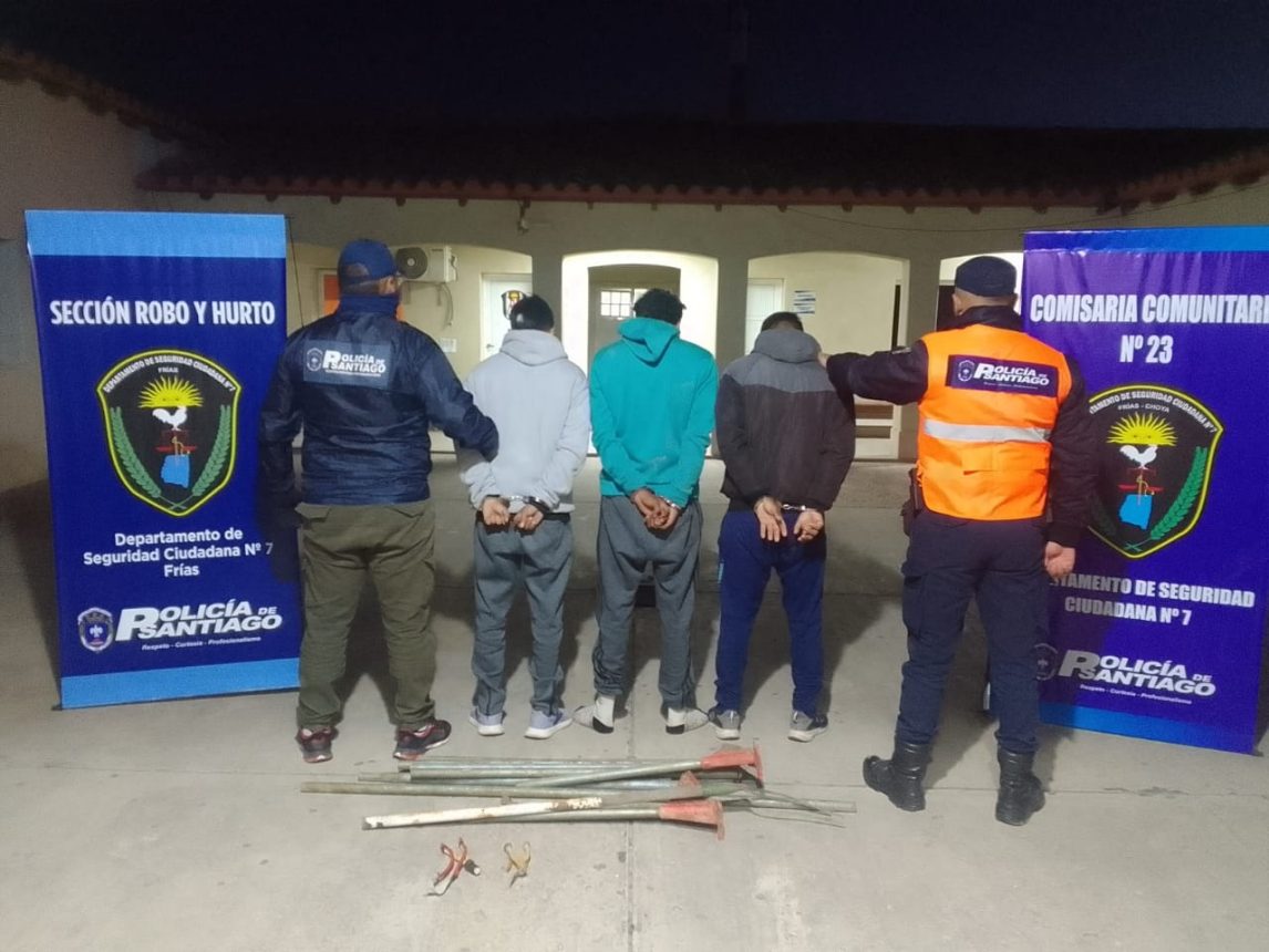Frías: Detuvieron a tres sujetos por intento de homicidio y daños
