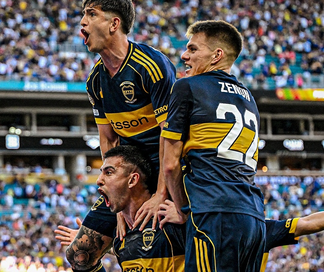 Video: el segundo gol de Boca llegó de cabeza a través de Battaglia