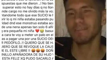El desgarrador mensaje de una madre al enterarse de que quien violó a su hija está libre