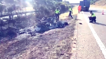 Videos sensibles: así se incendiaba el auto de Diogo Jota tras el accidente fatal