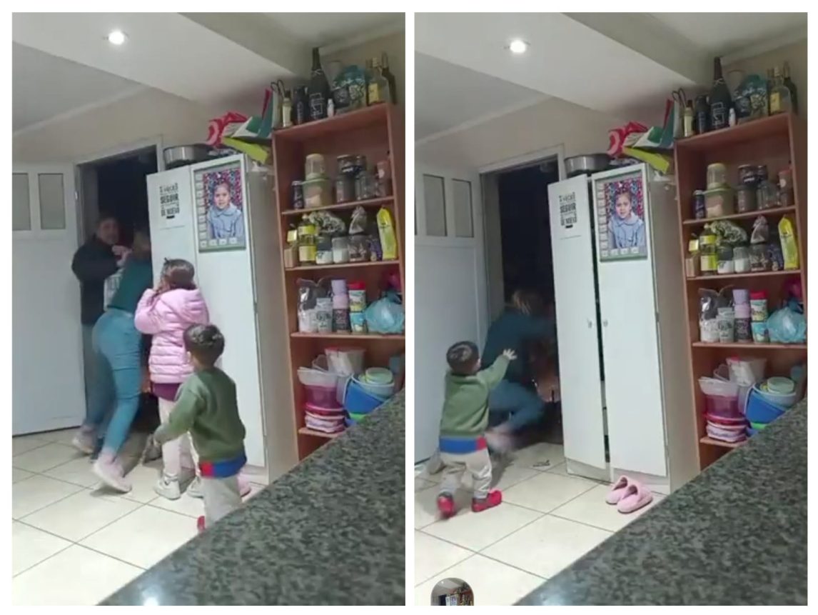 VIDEO | Bestial agresión de un candidato libertario a su ex, delante de sus hijos