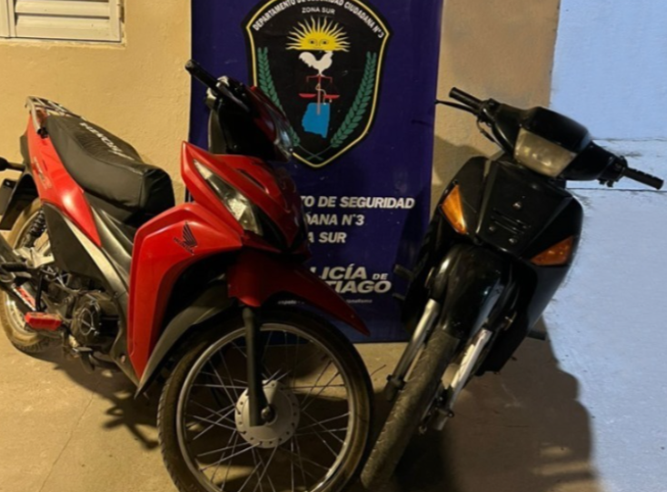 Tras allanamientos, la policía recuperó dos motocicletas y detuvo a dos personas