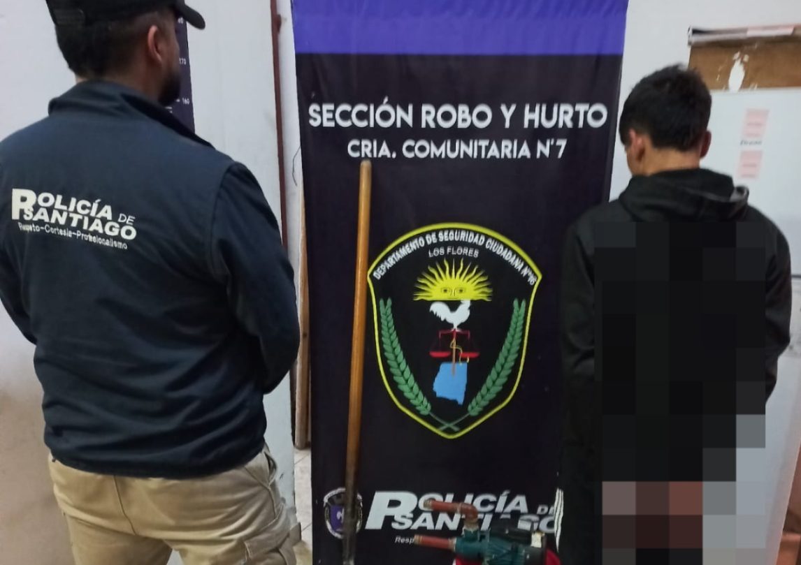 Recuperan bienes robados en una escuela y detienen a un ladrón: su cómplice había sido atrapado por otro ilícito