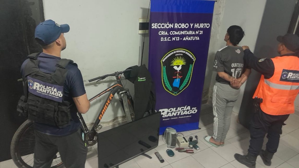 Por la detención de un solitario ladrón, recuperan importantes bienes en Bandera