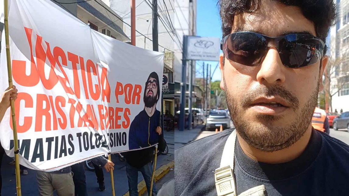 “A Cristian lo mataron”: amigos del joven que murió embestido y abandonado por un policía marcharon pidiendo justicia
