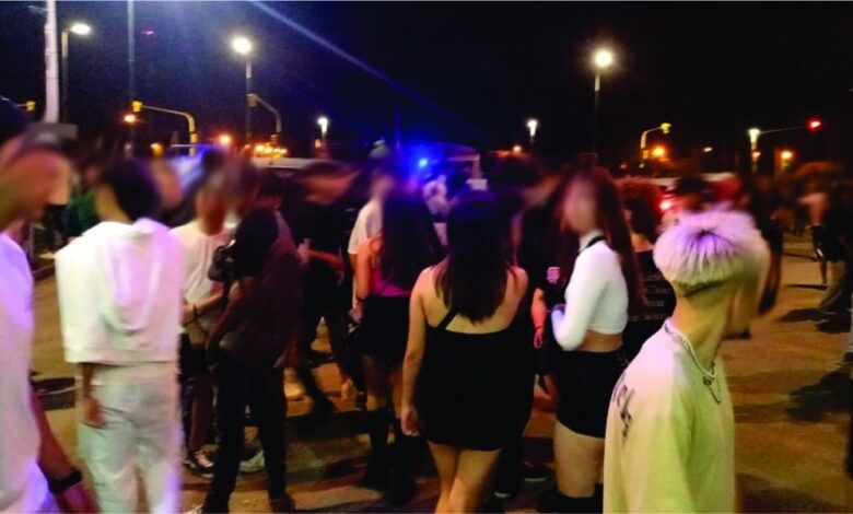 El desalojo de una fiesta “Pre 5to” terminó con un policía herido por una calibre 22
