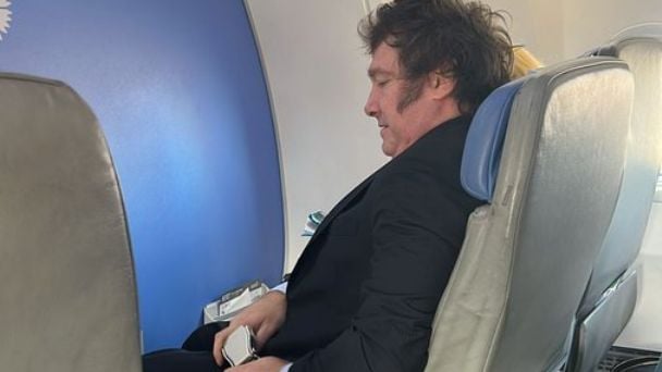 Javier Milei comenzó su viaje a Estados Unidos