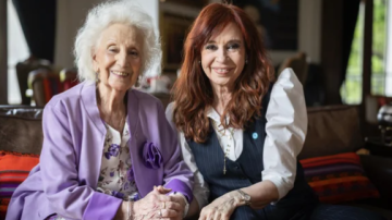 Estela De Carlotto cumple 95 años: visitó a CFK y ella le agradeció con un posteo