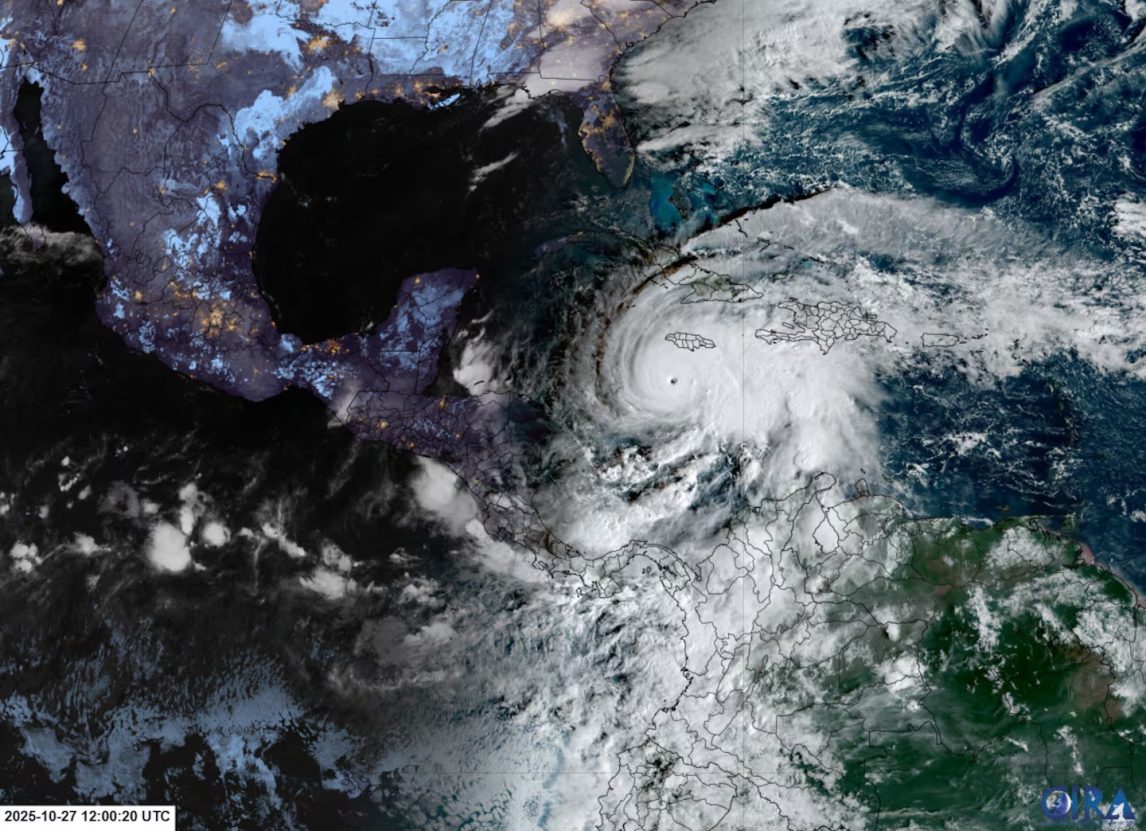 El Huracán Melissa alcanzó la categoría 5 y amenaza a Jamaica con lluvias e inundaciones