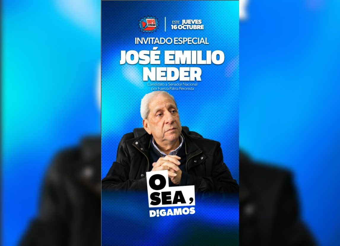 ? “O Sea Digamos”, INFO STREAM suma programación: “Pichón” Neder será el primer invitado este jueves a las 21