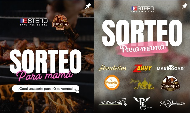 SORTEOS | Celebrá el Día de la Madre con los súper premios de Info del Estero ?
