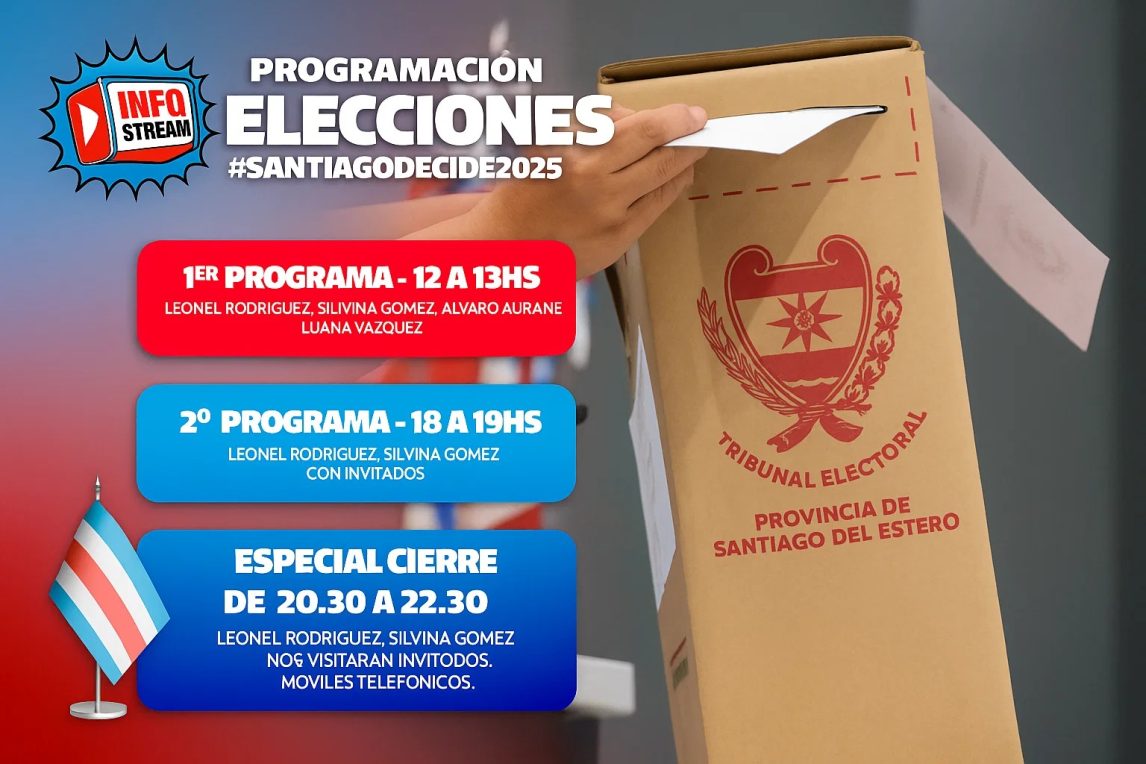 Elecciones 2025: viví la jornada decisiva junto a Info del Estero e Info Stream