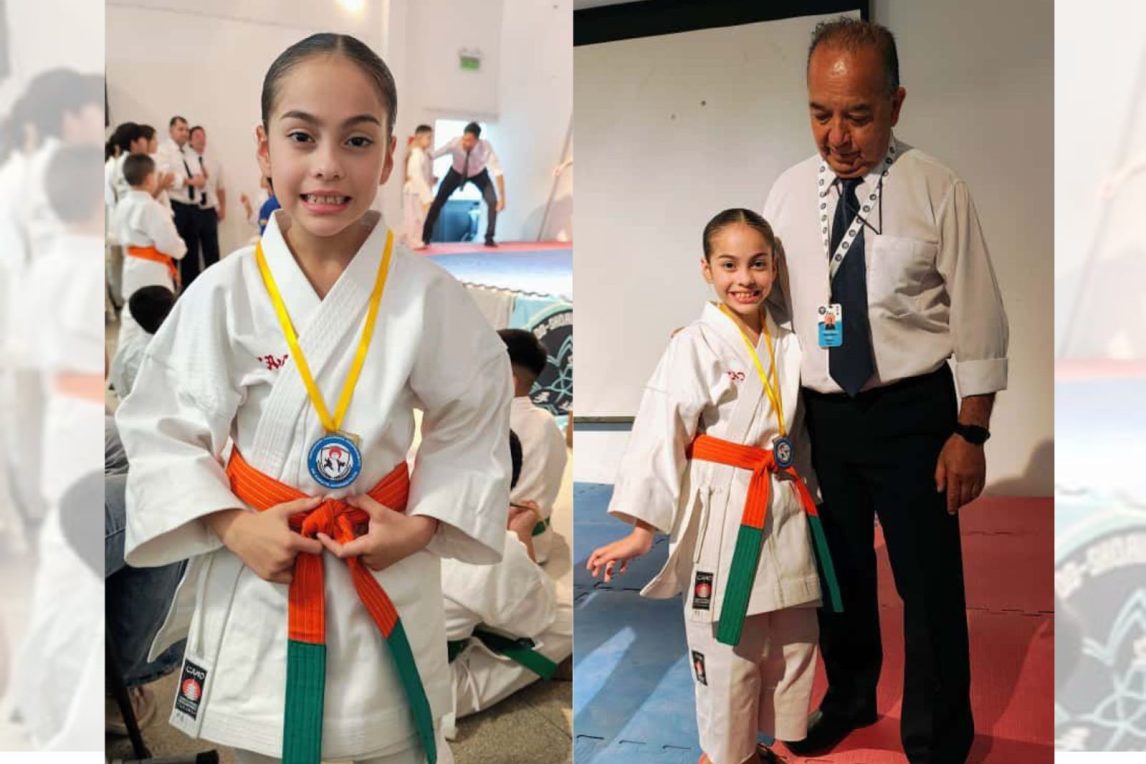Valentina Roldán Gómez, la pequeña campeona del Sakura Dojo que inspira con su disciplina y pasión