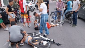 Menor herida por accidente de bicicleta