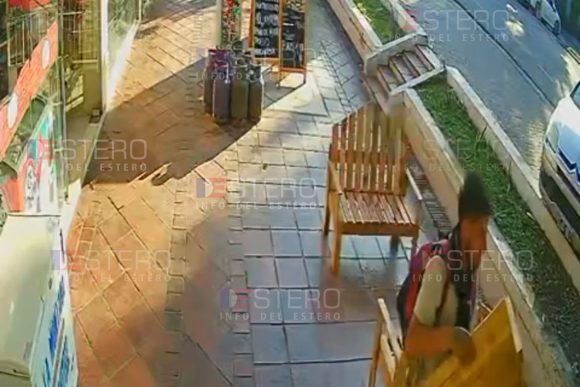 “Ola” de robos en La Banda: malviviente robó una mesa y quedó grabado