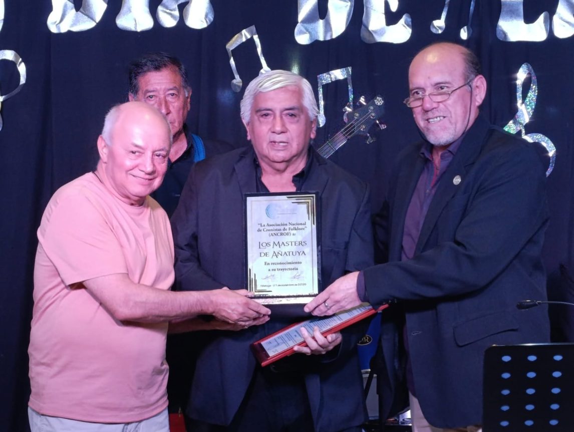 La Asociación Nacional de Cronistas de Folclore distinguió la trayectoria de Los Masters de Añatuya