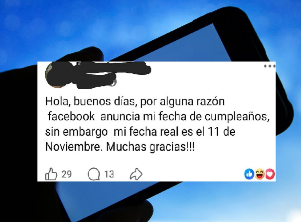 ¿A vos también te pasó? Facebook cambió la fecha de cumpleaños de miles de usuarios por la del 23 de noviembre