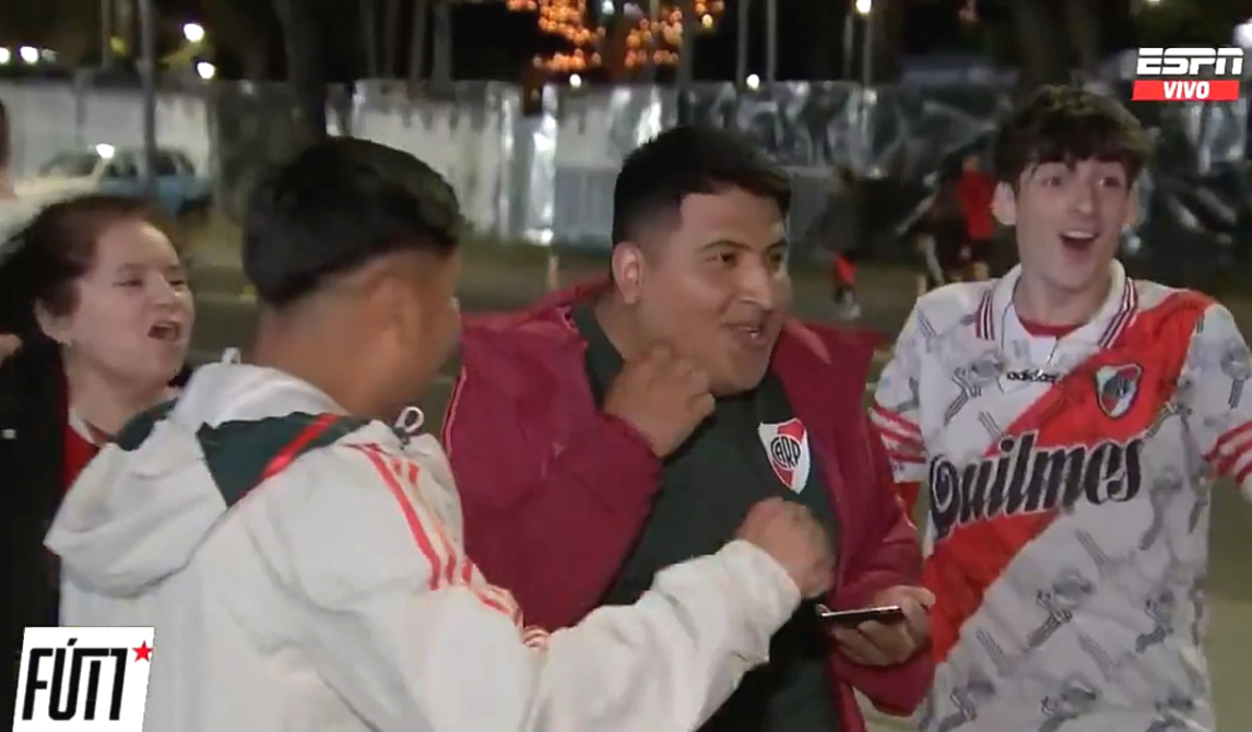Desopilante momento de los hinchas de River: salieron antes y gritaron gol el penal que falló Borja