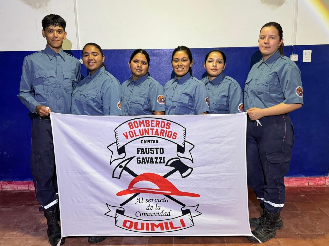 Los Bomberos Voluntarios de Quimilí sumaron seis jóvenes a su cuartel