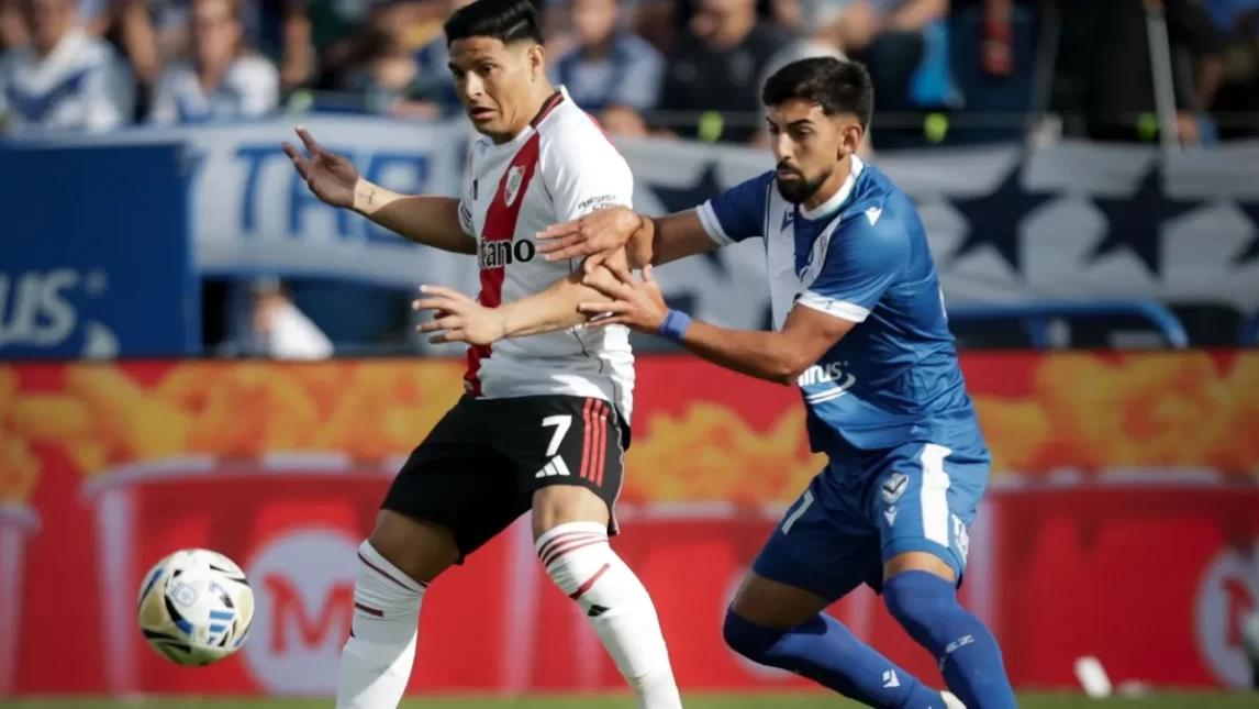 River empató con Vélez y se complicó el pasaje a la Copa Libertadores