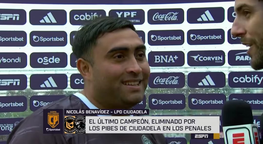El santiagueño Nicolás Benavídez brilló en los penales y va por los cuartos ante El Guayo por la Copa Potrero