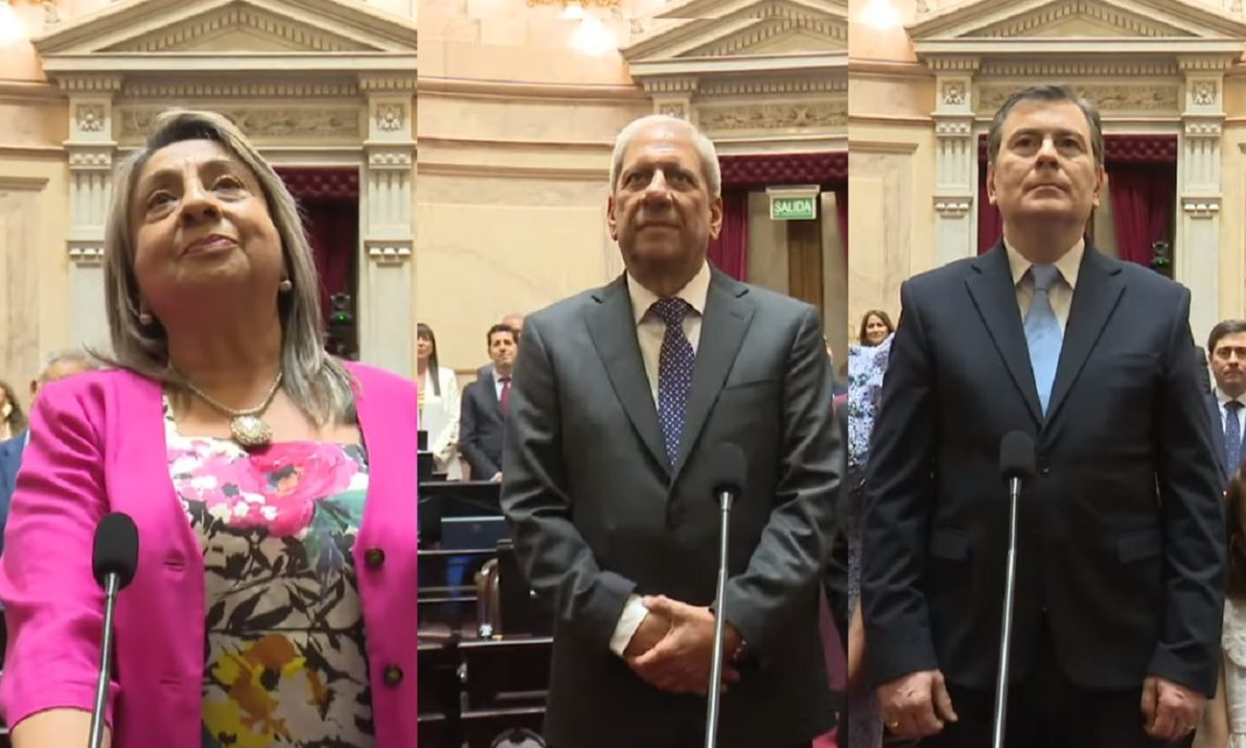 VIDEO: Elia “Chiqui” Moreno, José Emilio Neder y Gerardo Zamora juraron sus bancas de Senadores