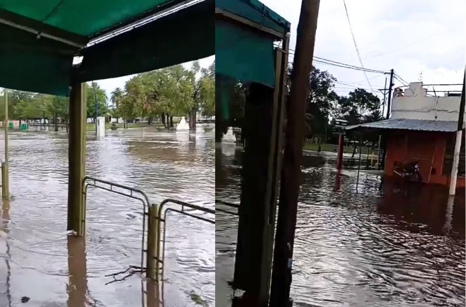 Fotos y videos: fuerte lluvia y caída de granizo causaron complicaciones en Frías y zonas cercanas